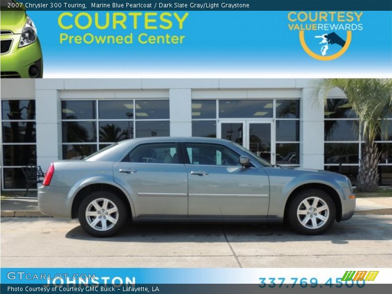 Marine Blue Pearlcoat / Dark Slate Gray/Light Graystone 2007 Chrysler 300 Touring