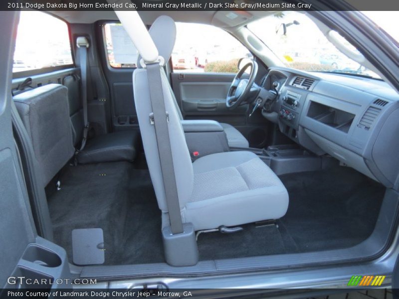 Mineral Gray Metallic / Dark Slate Gray/Medium Slate Gray 2011 Dodge Dakota Big Horn Extended Cab