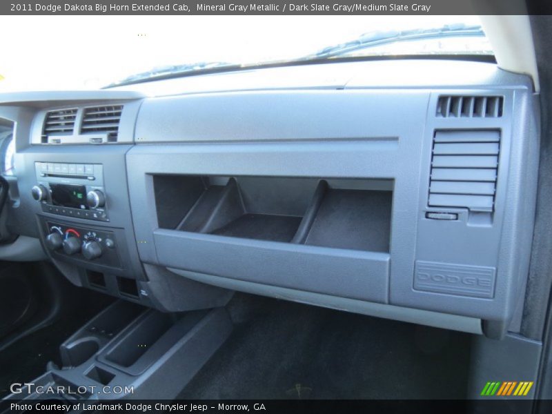 Mineral Gray Metallic / Dark Slate Gray/Medium Slate Gray 2011 Dodge Dakota Big Horn Extended Cab