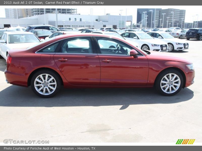 Garnet Red Pearl Effect / Titanium Gray 2013 Audi A6 2.0T Sedan