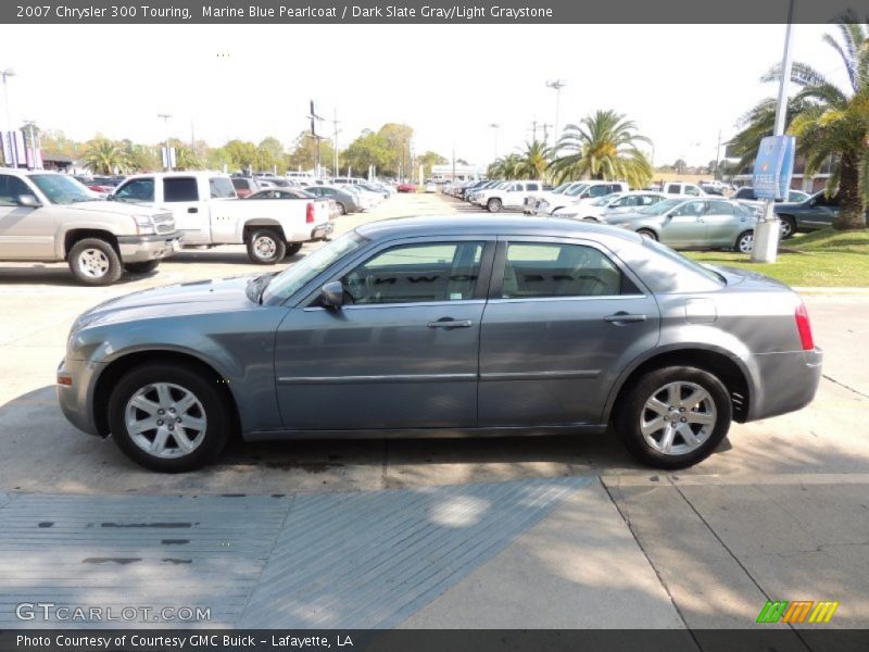 Marine Blue Pearlcoat / Dark Slate Gray/Light Graystone 2007 Chrysler 300 Touring