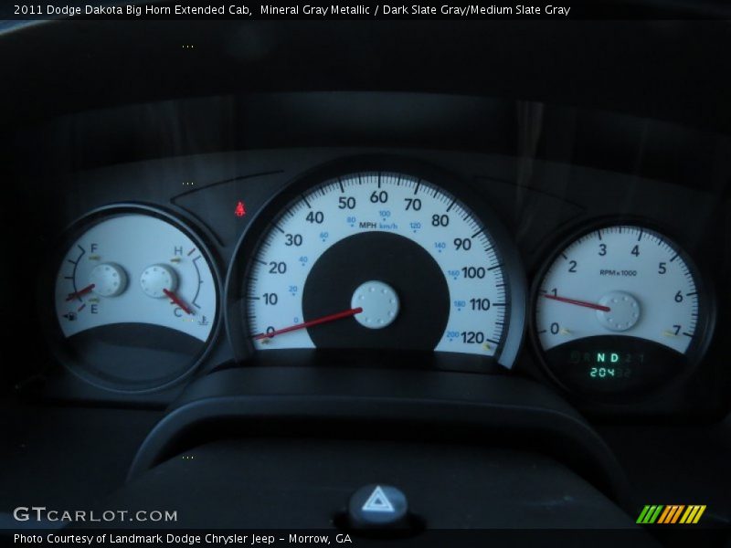 Mineral Gray Metallic / Dark Slate Gray/Medium Slate Gray 2011 Dodge Dakota Big Horn Extended Cab
