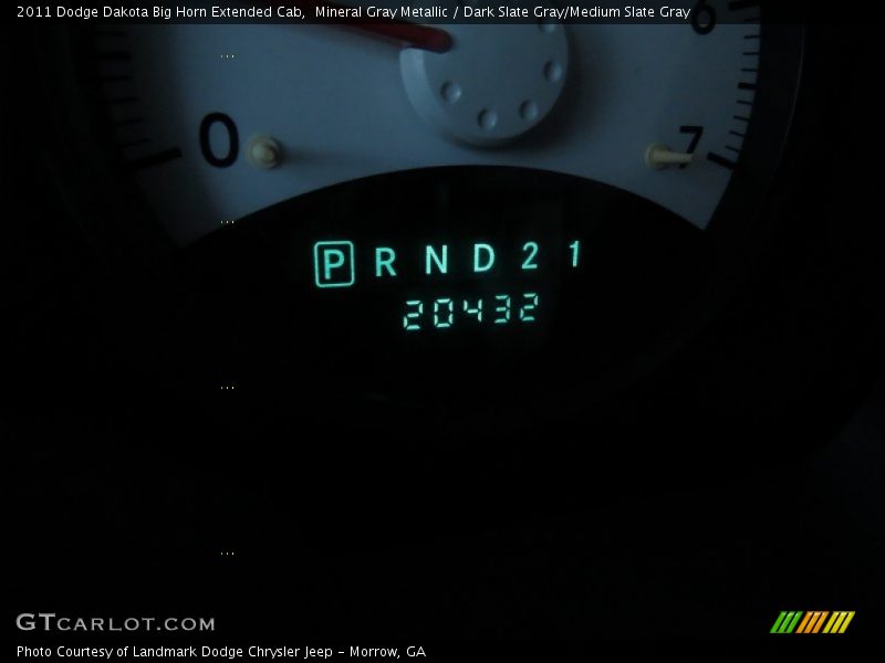 Mineral Gray Metallic / Dark Slate Gray/Medium Slate Gray 2011 Dodge Dakota Big Horn Extended Cab