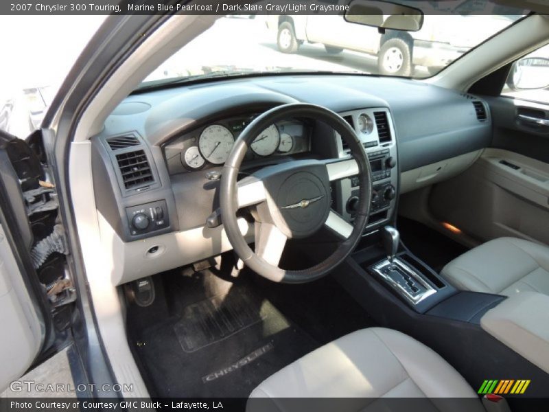 Marine Blue Pearlcoat / Dark Slate Gray/Light Graystone 2007 Chrysler 300 Touring