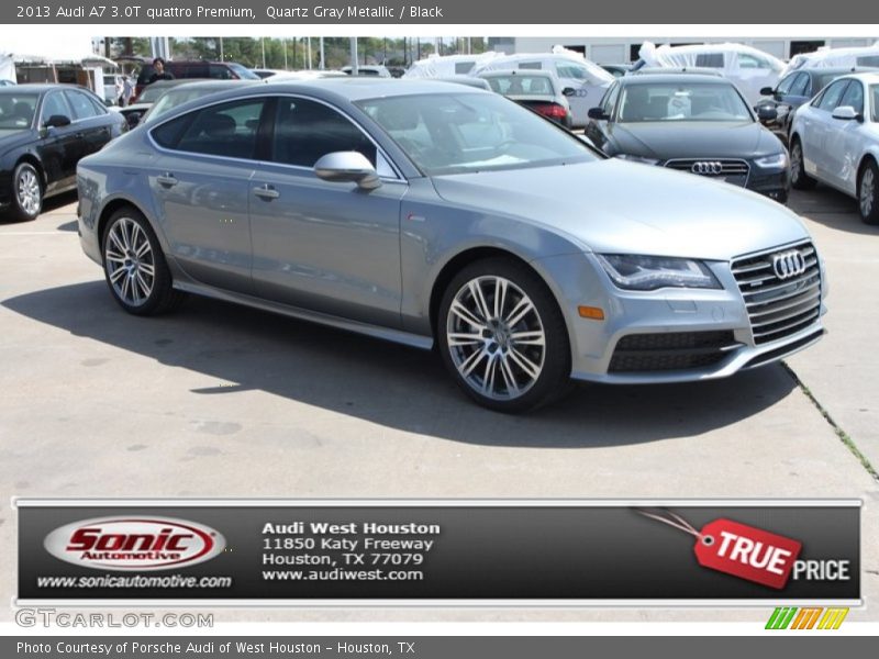 Quartz Gray Metallic / Black 2013 Audi A7 3.0T quattro Premium