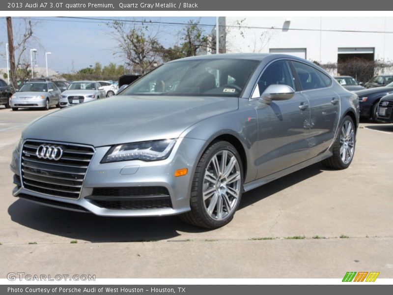 Quartz Gray Metallic / Black 2013 Audi A7 3.0T quattro Premium