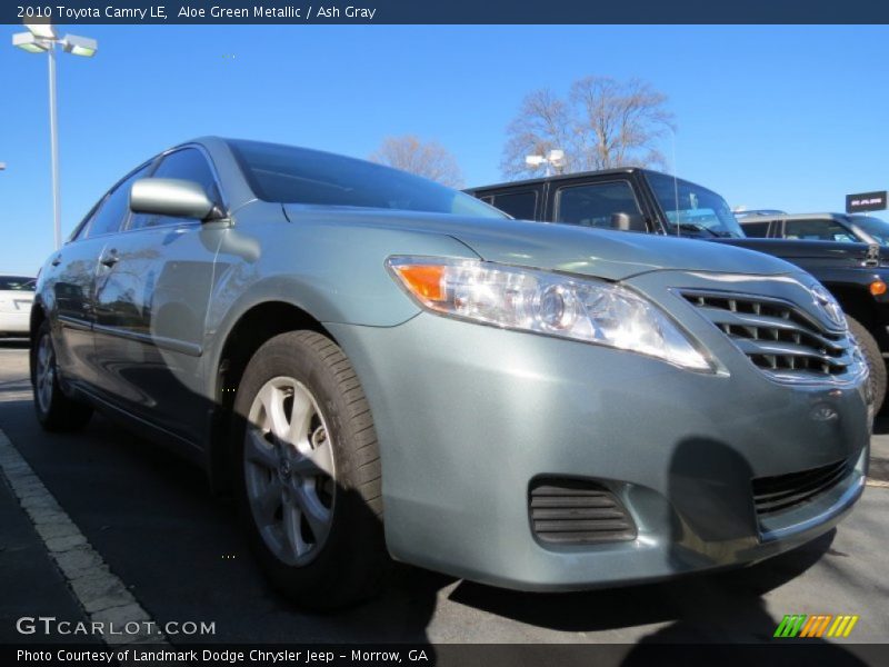 Aloe Green Metallic / Ash Gray 2010 Toyota Camry LE