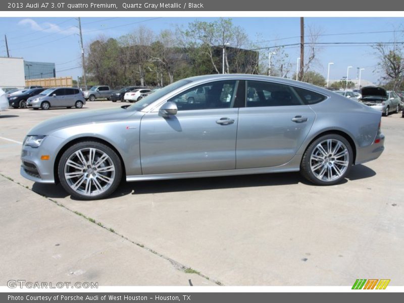 Quartz Gray Metallic / Black 2013 Audi A7 3.0T quattro Premium