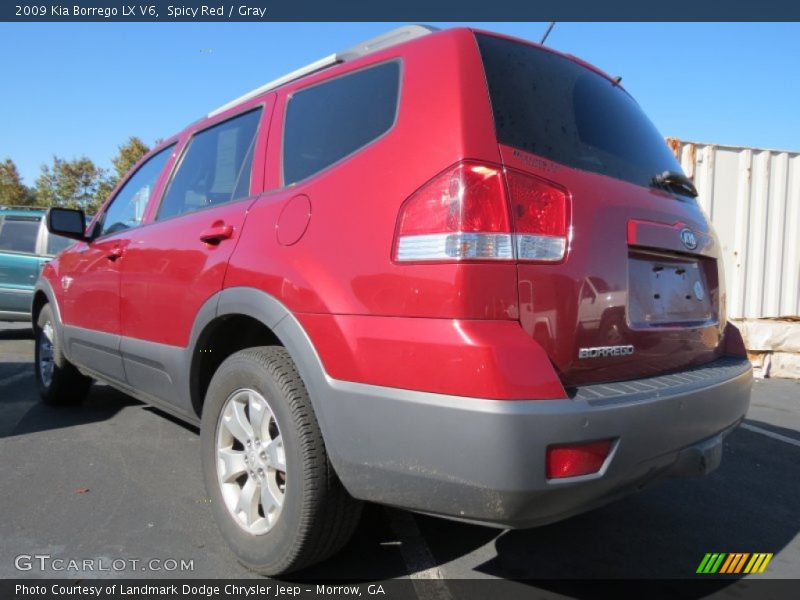 Spicy Red / Gray 2009 Kia Borrego LX V6