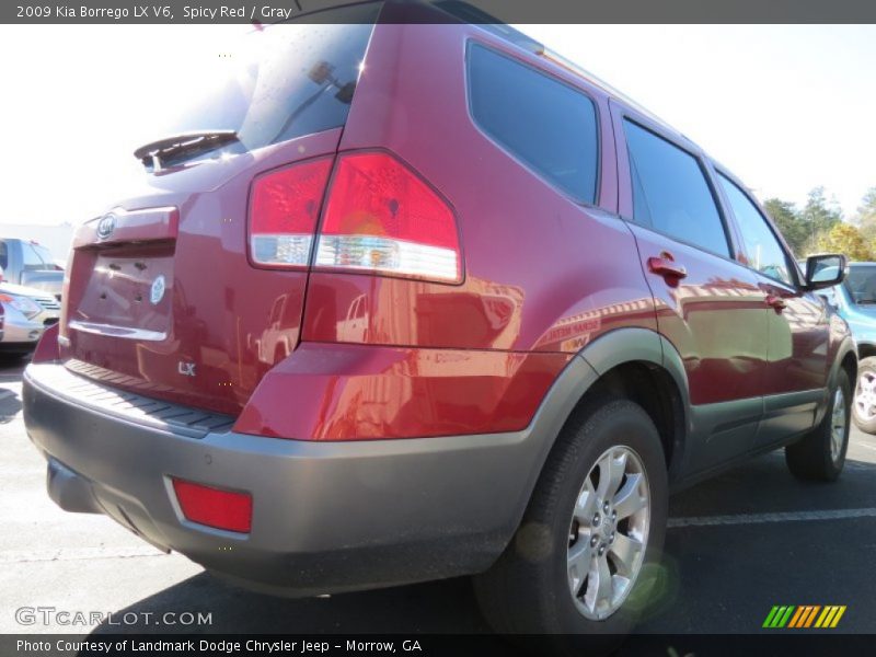 Spicy Red / Gray 2009 Kia Borrego LX V6