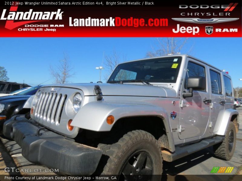 Bright Silver Metallic / Black 2012 Jeep Wrangler Unlimited Sahara Arctic Edition 4x4