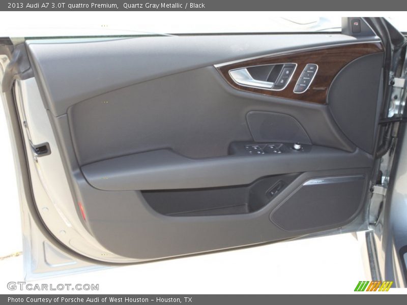 Quartz Gray Metallic / Black 2013 Audi A7 3.0T quattro Premium