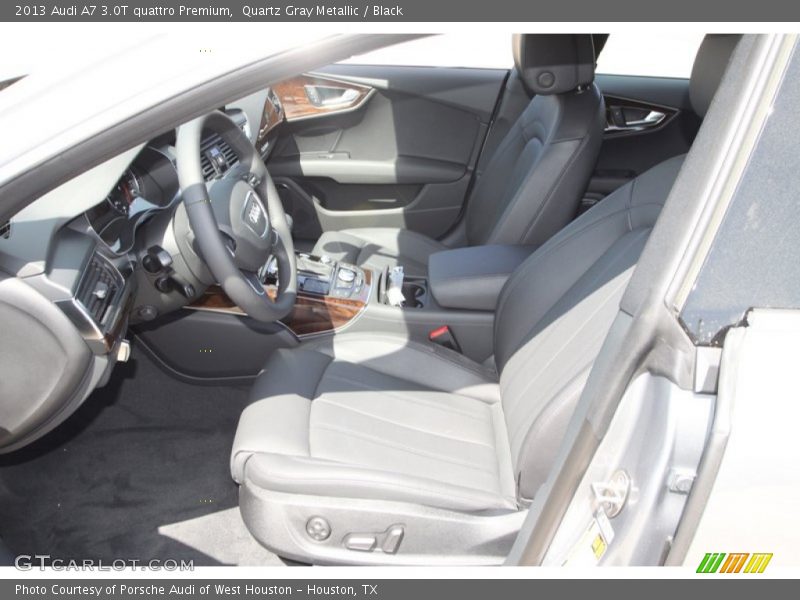 Quartz Gray Metallic / Black 2013 Audi A7 3.0T quattro Premium