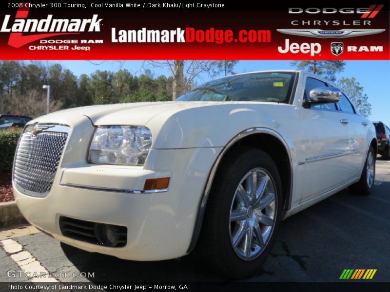Cool Vanilla White / Dark Khaki/Light Graystone 2008 Chrysler 300 Touring