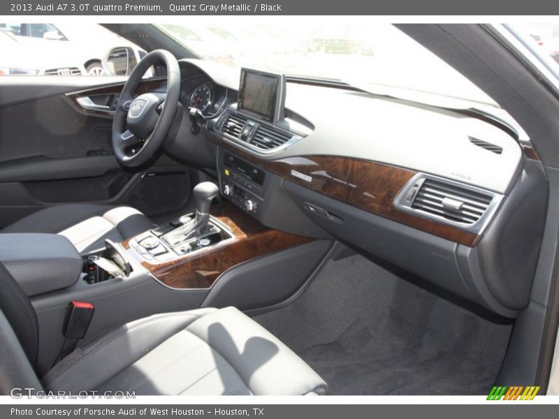 Quartz Gray Metallic / Black 2013 Audi A7 3.0T quattro Premium