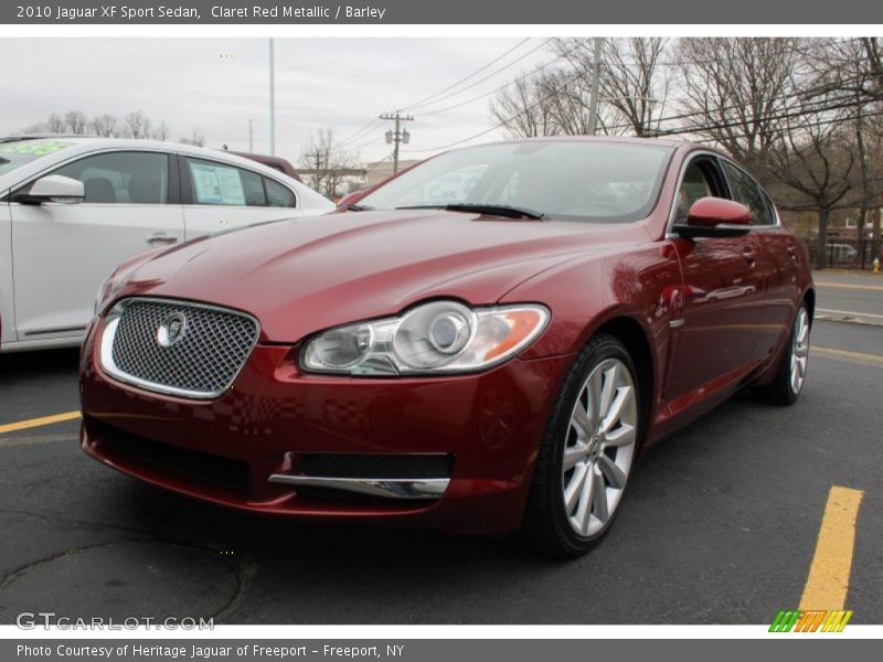 Claret Red Metallic / Barley 2010 Jaguar XF Sport Sedan