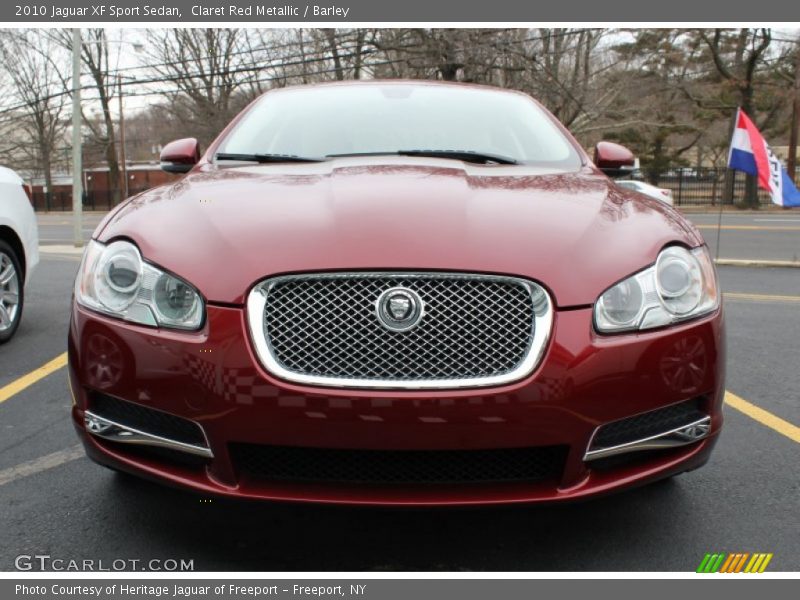 Claret Red Metallic / Barley 2010 Jaguar XF Sport Sedan