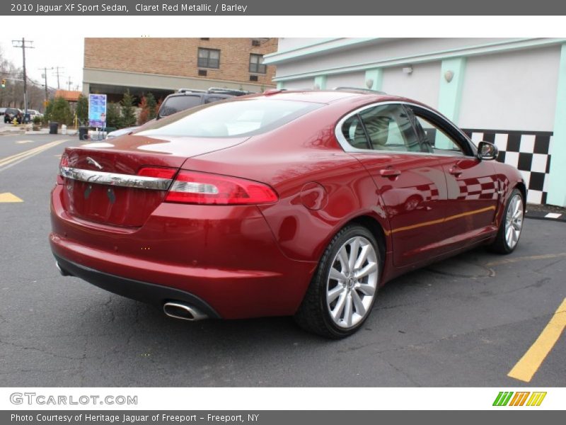 Claret Red Metallic / Barley 2010 Jaguar XF Sport Sedan
