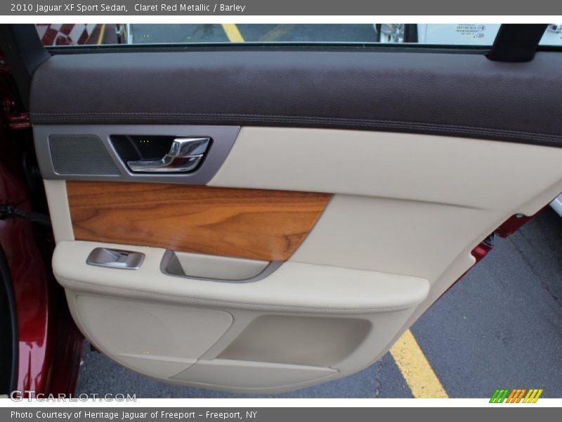 Claret Red Metallic / Barley 2010 Jaguar XF Sport Sedan