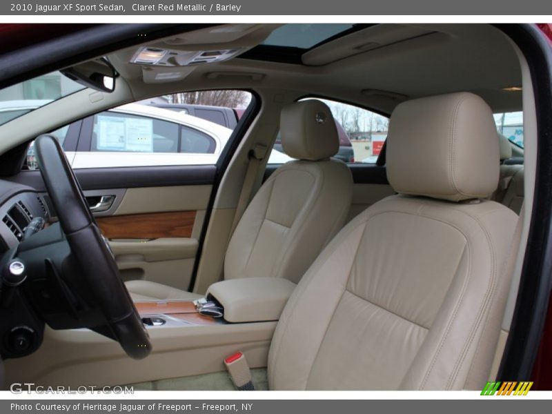 Claret Red Metallic / Barley 2010 Jaguar XF Sport Sedan