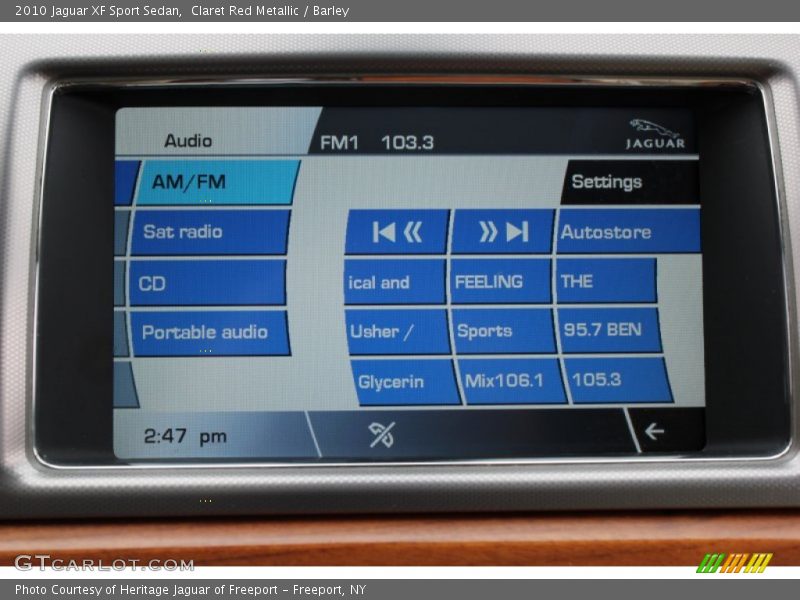 Claret Red Metallic / Barley 2010 Jaguar XF Sport Sedan