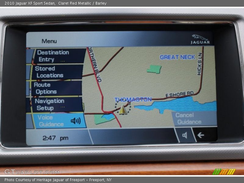 Navigation of 2010 XF Sport Sedan