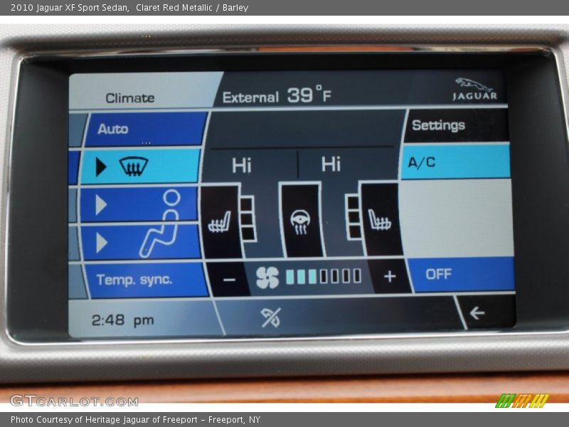 Claret Red Metallic / Barley 2010 Jaguar XF Sport Sedan