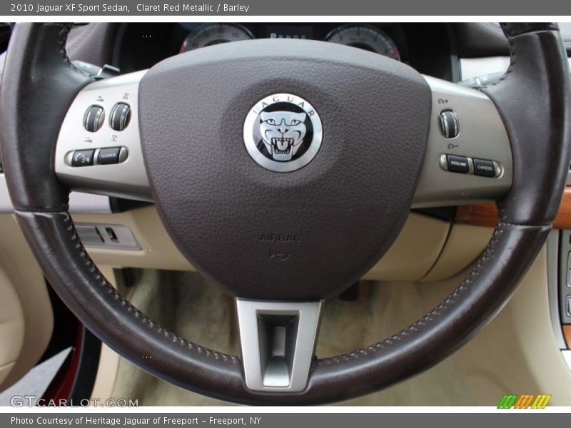 Claret Red Metallic / Barley 2010 Jaguar XF Sport Sedan