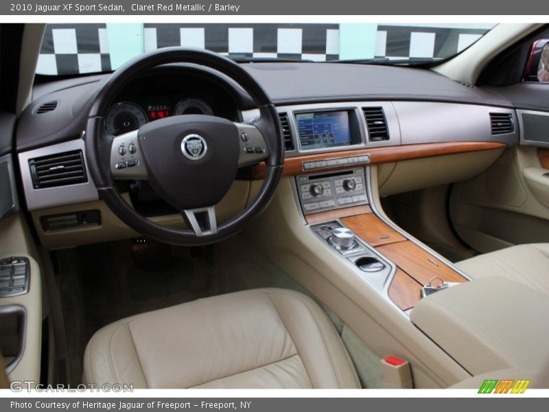 Claret Red Metallic / Barley 2010 Jaguar XF Sport Sedan