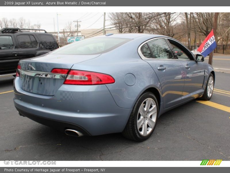 Azure Blue Metallic / Dove/Charcoal 2009 Jaguar XF Luxury