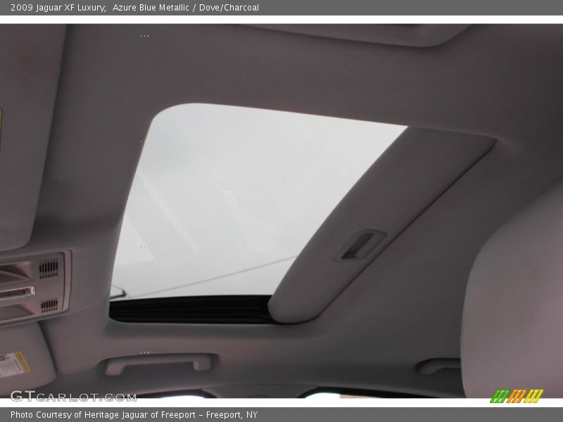 Azure Blue Metallic / Dove/Charcoal 2009 Jaguar XF Luxury