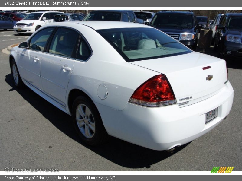 Summit White / Gray 2012 Chevrolet Impala LS