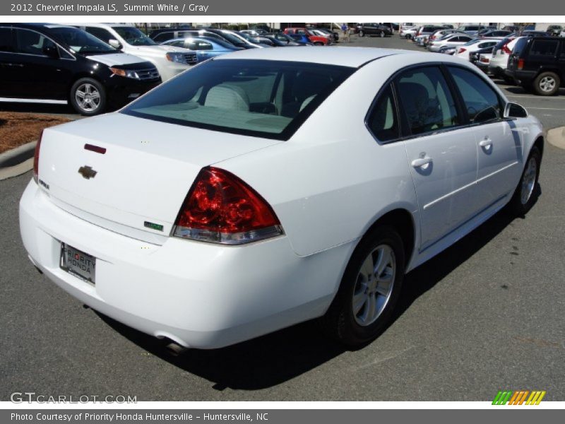 Summit White / Gray 2012 Chevrolet Impala LS