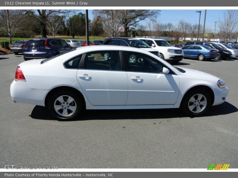 Summit White / Gray 2012 Chevrolet Impala LS