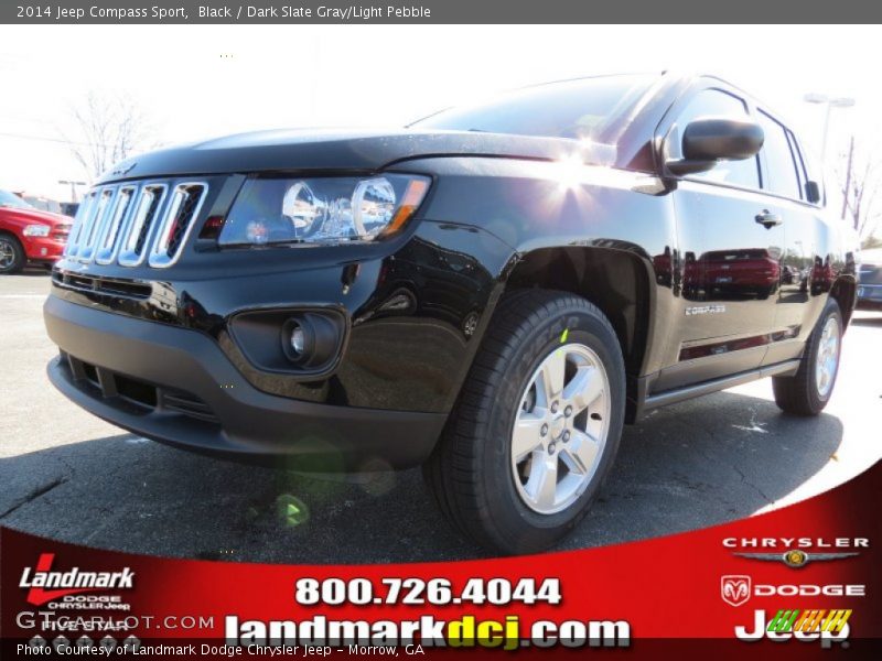 Black / Dark Slate Gray/Light Pebble 2014 Jeep Compass Sport