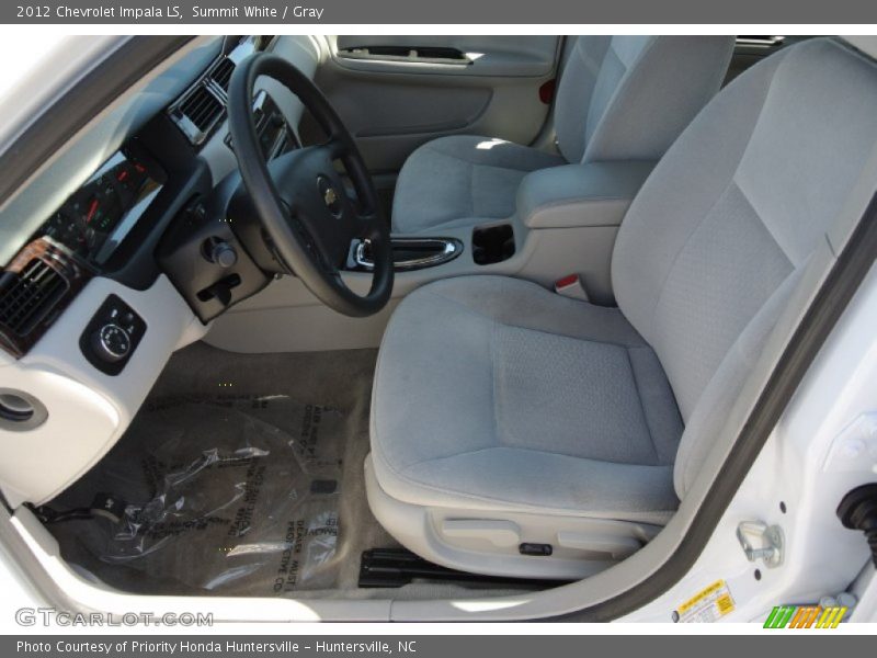 Summit White / Gray 2012 Chevrolet Impala LS