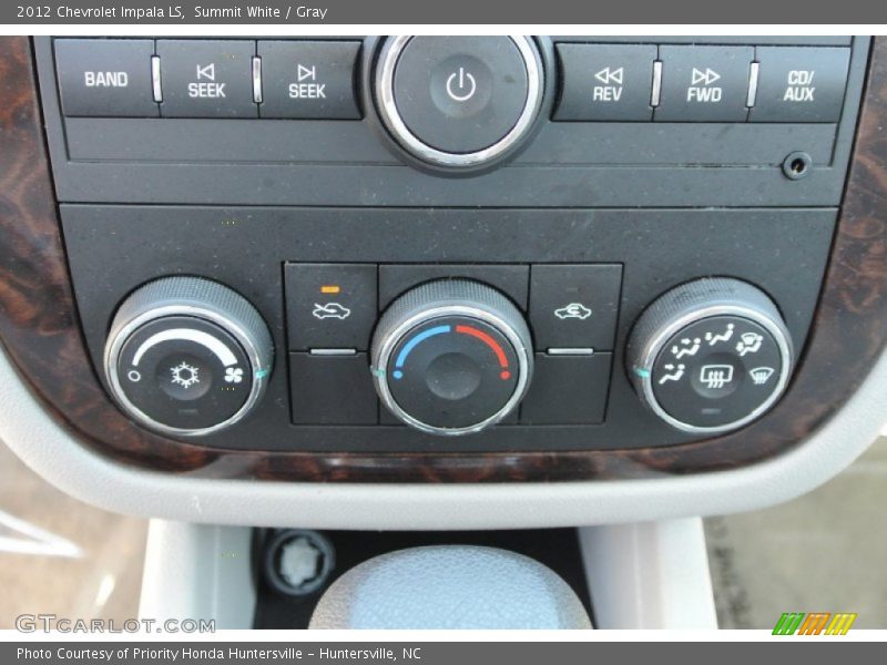 Summit White / Gray 2012 Chevrolet Impala LS