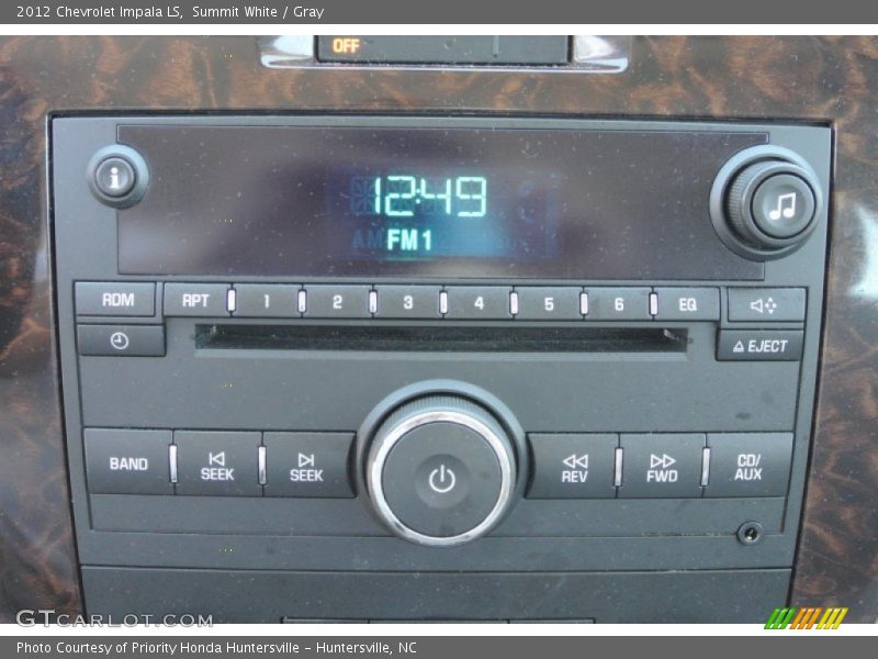 Summit White / Gray 2012 Chevrolet Impala LS