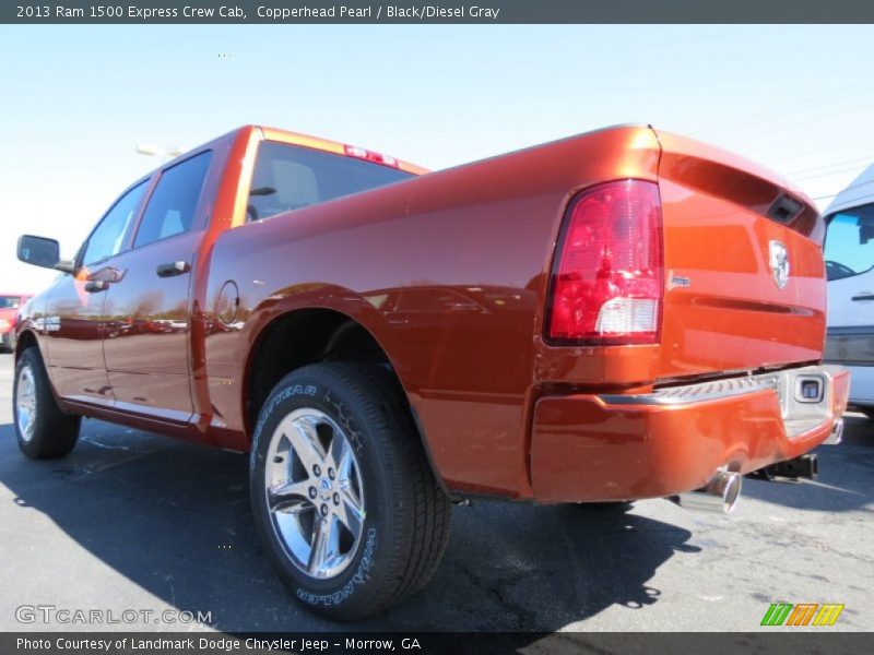 Copperhead Pearl / Black/Diesel Gray 2013 Ram 1500 Express Crew Cab