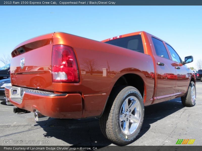 Copperhead Pearl / Black/Diesel Gray 2013 Ram 1500 Express Crew Cab