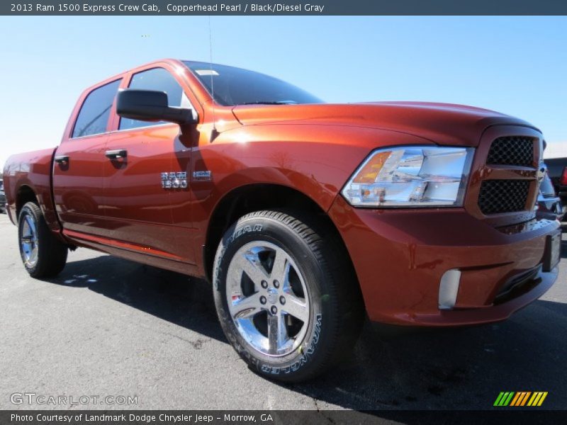Copperhead Pearl / Black/Diesel Gray 2013 Ram 1500 Express Crew Cab