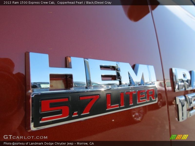 Copperhead Pearl / Black/Diesel Gray 2013 Ram 1500 Express Crew Cab