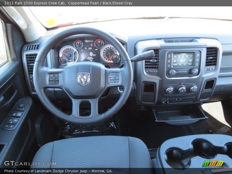 Copperhead Pearl / Black/Diesel Gray 2013 Ram 1500 Express Crew Cab