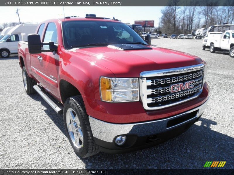 Fire Red / Ebony 2013 GMC Sierra 2500HD SLE Extended Cab 4x4