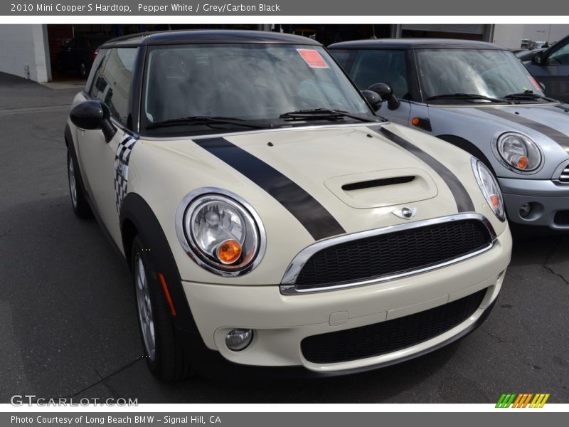 Pepper White / Grey/Carbon Black 2010 Mini Cooper S Hardtop