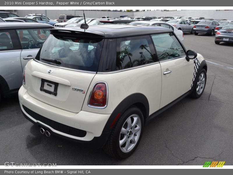 Pepper White / Grey/Carbon Black 2010 Mini Cooper S Hardtop