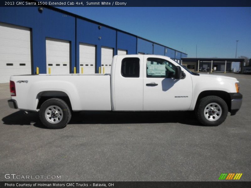 Summit White / Ebony 2013 GMC Sierra 1500 Extended Cab 4x4