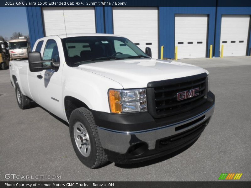 Summit White / Ebony 2013 GMC Sierra 1500 Extended Cab 4x4