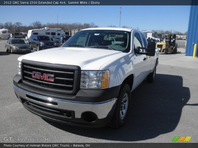 Summit White / Ebony 2013 GMC Sierra 1500 Extended Cab 4x4