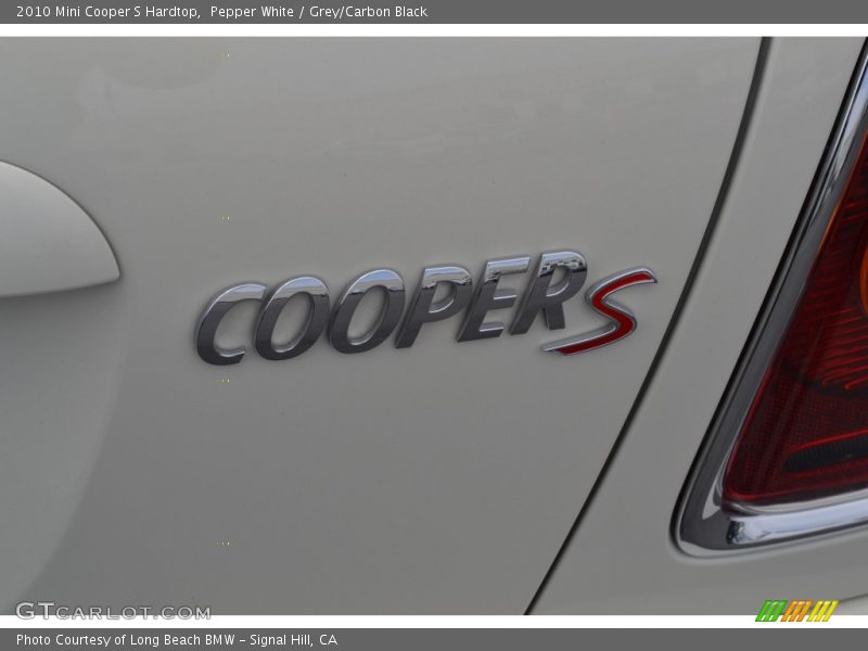 Pepper White / Grey/Carbon Black 2010 Mini Cooper S Hardtop